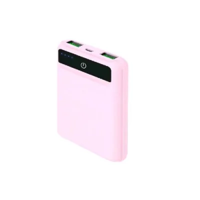 Celly Powerbank Agli Ioni di Litio 2 x USB Tipo a 1 x Micro USB 5.000 mAh Rosa