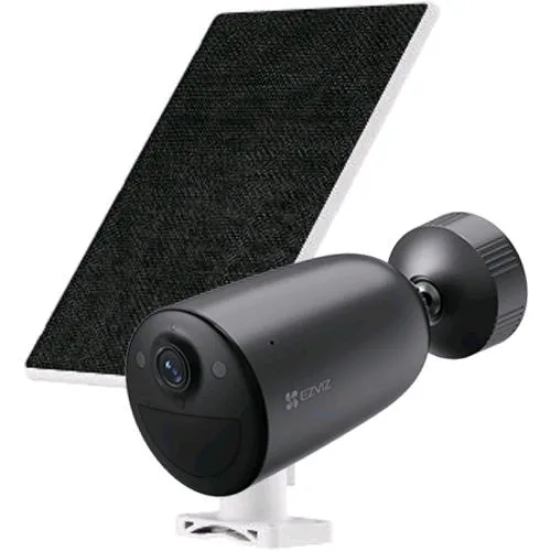 Ezviz EB3 4G + Solar Panel 5W Telecamera da Esterno a Batteria 2K 4G Batteria 5200mAh Visione Notturna Difesa Attiva con Sirena e Luce Stroboscopica Compatibile Google Alexa