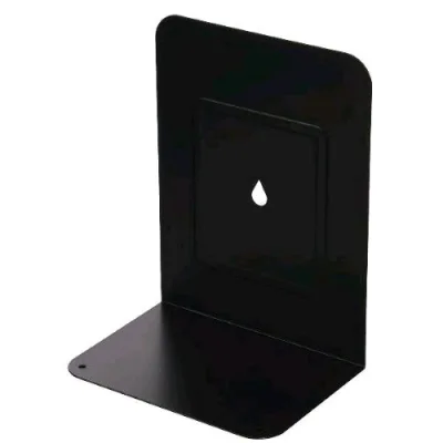 Lebez Reggilibri a L in Metallo 13.5X17.5 cm Nero Conf 2 Pz.