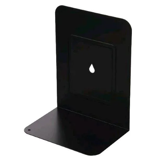 Lebez Reggilibri a L in Metallo 13.5X17.5 cm Nero Conf 2 Pz.