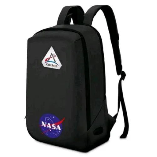 Atlantis Land NS-KLB200504-B Zaino per Notebook da 15.6" Tasche Esterne Fondo Imbottito Porta USB Nero