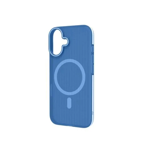 Celly Apple iPHONE 16 Cover Magsafe in Tpu Design Semi Trasparente Blu