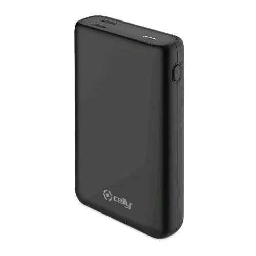 Celly Powerbank Delivery 45W 15.000 mAh 2XUSB Output 1XMICRO USB di Ricarica 1XUSC-C Input/Output Nero
