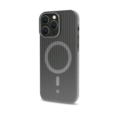 Celly Apple iPHONE 16 Cover Magsafe in Tpu Design Semi Trasparente Nera