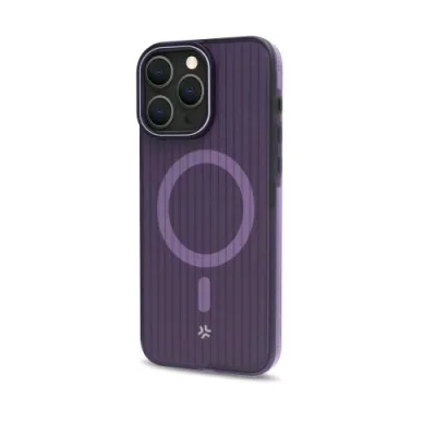 Celly Apple iPHONE 16 Cover Magsafe in Tpu Design Semi Trasparente Viola