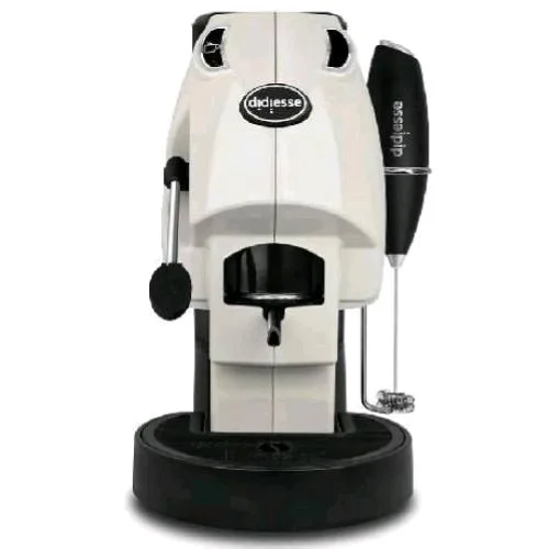 Didiesse Frog Baby Macchina da Caffe' a Cialde 44 mm 450W Serbatoio 1.3 l con Frullino e Doppio Portacialda Avorio