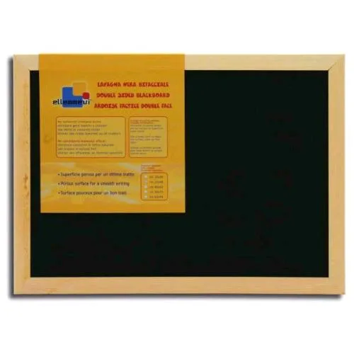 ARDA Lavagna per Gesso in Ardesia 30X40 cm Cornice in Legno con Accessori