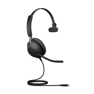 Jabra EVOLVE2 40 Cuffia Monoaurale con Microfono MS Cavo USB Tipo C Nero
