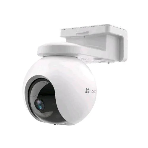 Ezviz EZHB8 Telecamera di Sicurezza IP 2K Wi-Fi Motorizzata da Esterno a Batteria 4MP Sensore Pir Lettore Schede MMC Bianco