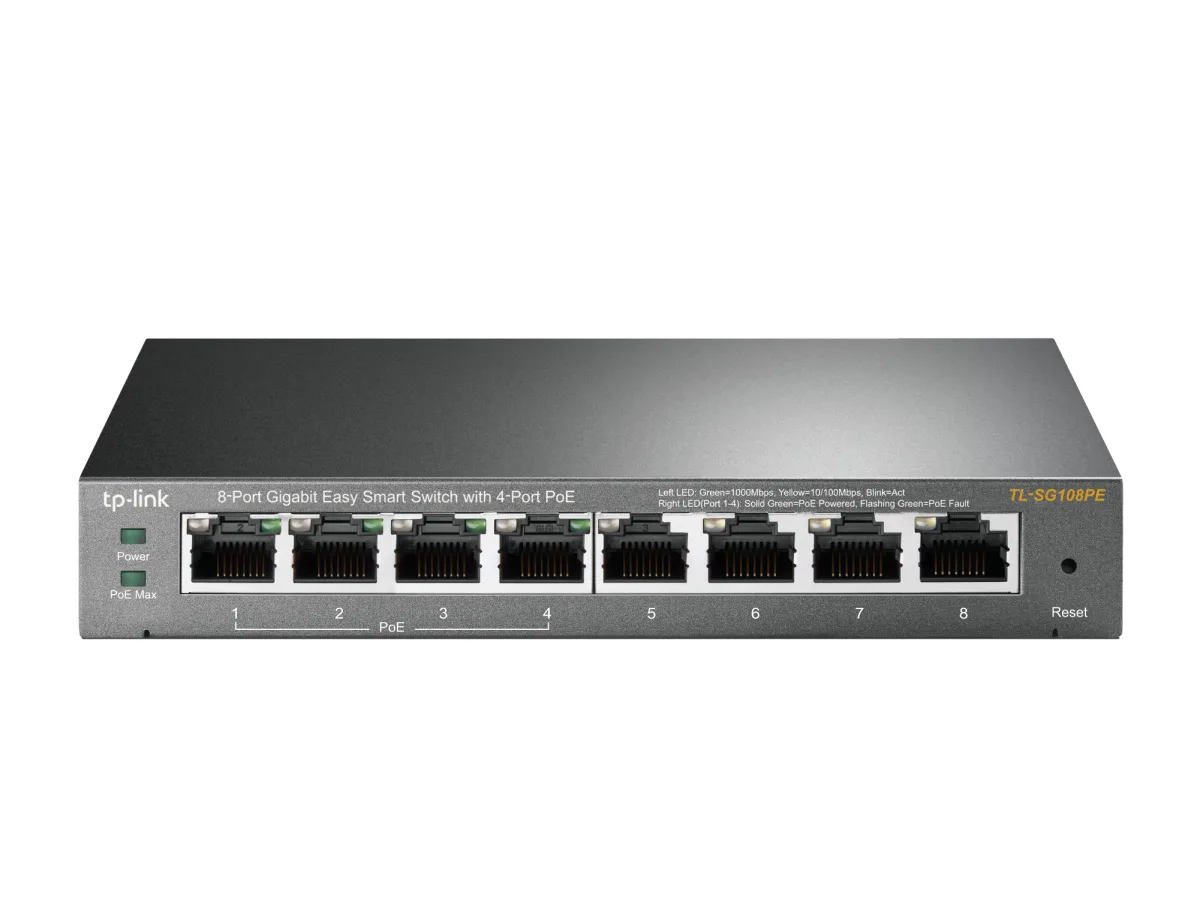 SWITCH 8P GIGABIT DI CUI 4P POE E TP-LINK METAL CASE