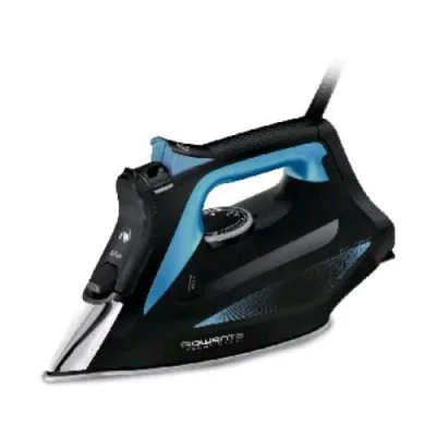 Rowenta DW5310 Ferro da Stiro Avapore 2700W Piastra Microsteam HD Serbatoio da 300 ml Funzione Vapore Verticale Nero Blu