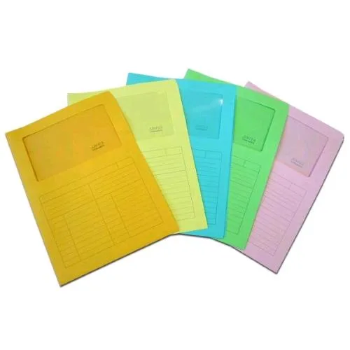 Blasetti Sintex Cartellina a L con Finestra 210X297 mm Colori Assortiti Conf 10 Pz.
