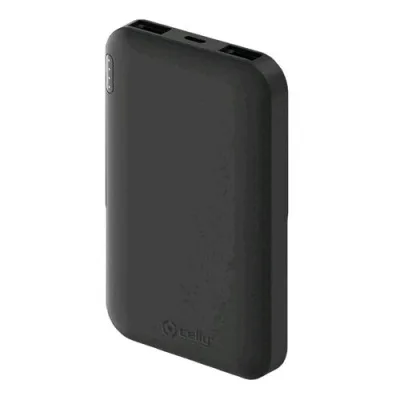 Celly Powerbank Energy 5.000 mAh 2 Porte USB 2.4V Nero