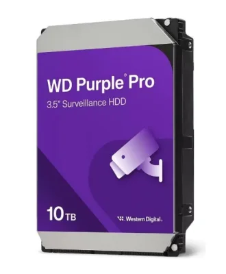 Western Digital Purple Pro HDD 10TB SATA III 3.5" Buffer 512MB 7.200 RPM per Videosorvegliana con Tecnologia Allframe