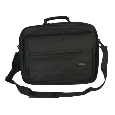 Atlantis Land P004-K261-A0-16 Borsa per Notebook fino a 16.1" Guaina Protettiva Tasca Porta Accessori Cinghia+Tracolla in Nylon Colore Nero