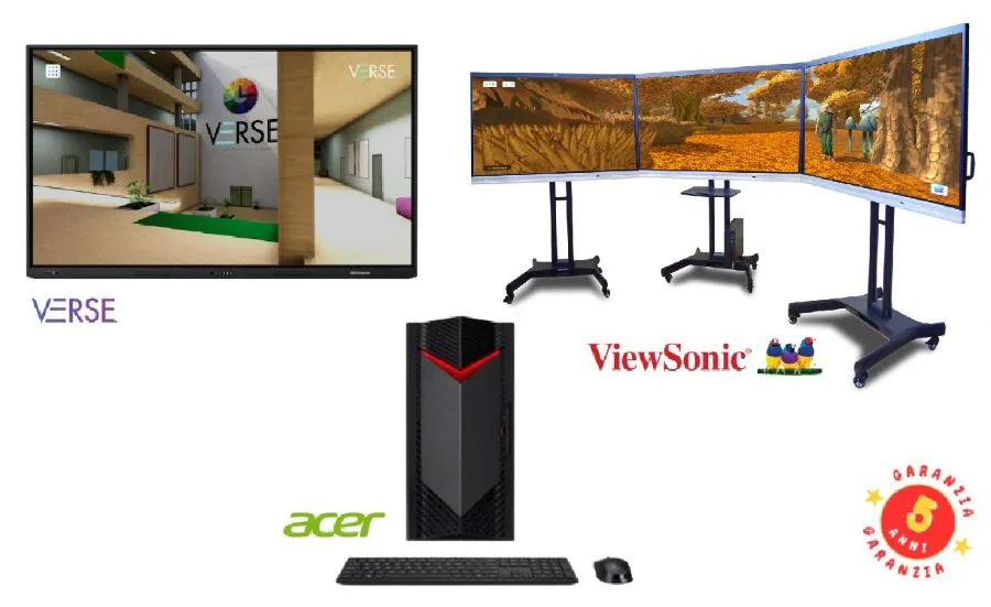 AULA IMMERSIVA VIEWSONIC DA 86 5 ANNI GARANZIA VENERE SERIE 5