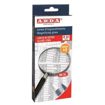 ARDA Lente Ingrandimento Vetro Ottico 90 mm