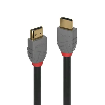 Lindy 36962 Cavo HDMI High Speed 4K Anthra Line 1m Nero Grigio