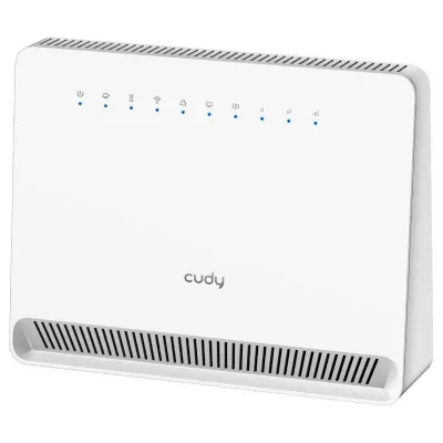 CUDY LT500E 4G Modem Router 4G LTE Cat 4 con Slot per Scheda SIM, AC1200 Wi-Fi Dual Band 2.4/5GHz Openvpn, Wireguard, Ipsec, Client VPN, Antenne Interne, Mesh Bianco