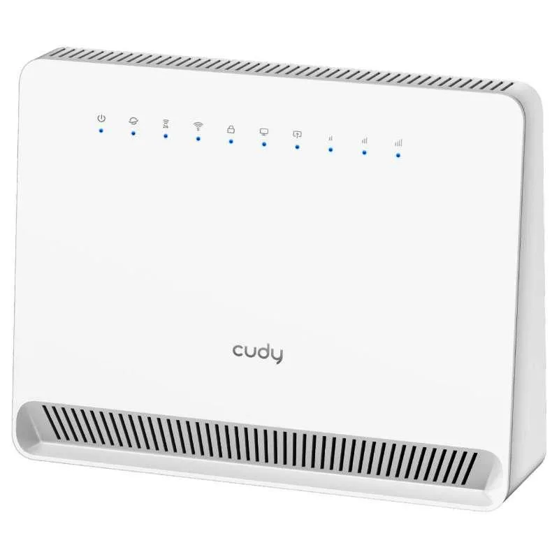 CUDY LT500E 4G Modem Router 4G LTE Cat 4 con Slot per Scheda SIM, AC1200 Wi-Fi Dual Band 2.4/5GHz Openvpn, Wireguard, Ipsec, Client VPN, Antenne Interne, Mesh Bianco