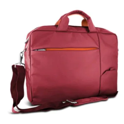 Atlantis Land P004-S410-A4-16 Borsa per Notebook fino a 15.6" Guaina Protettiva Portaoggetti Portadocumenti Cinghia+Tracolla in Nylon Colore Rosso