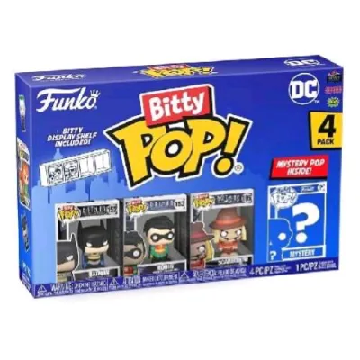 Funko Pop Bitty Pop Batman 4PK Batman Robin Scarecrow e una Figura Misteriosa a Sorpresa