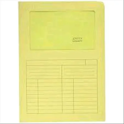 Blasetti Sintex Cartellina a L con Finestra in Carta 297X210MM A4 Col. Giallo Conf 10 Pz.