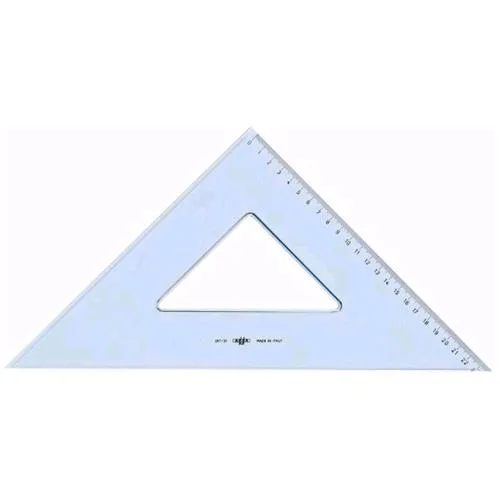 ARDA Linea Uni Squadra Poliestere Smusso, Tirachina e Bordo Interno 45° 35cm