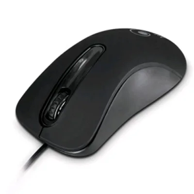 Atlantis Land P009-Optistar-USB Mouse Optistar USB Ottico 3 Tasti con Scroll Colore Nero
