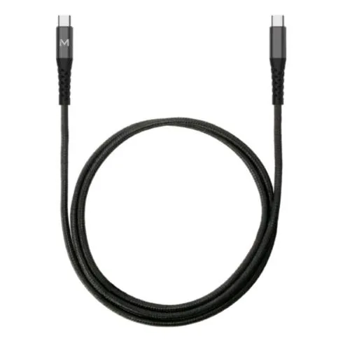 Mobilis Cavo da USB-C a USB-C Maschio/Maschio 1 m Nero