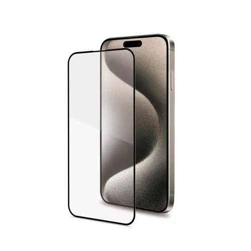 Celly Apple iPHONE 16 Full Glass Proteggi Schermo in Vetro Temperato 9H Trasparente con Bordi Neri