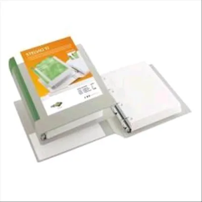 Sei Rota Stelvio Raccoglitore Personalizzabile 2 Anelli a D da 40mm in Colpan 220X300MM Dorso 6cm Col. Bianco
