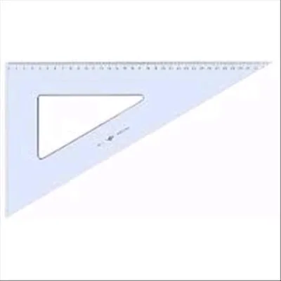 ARDA Linea Uni Squadra Poliestere Smusso, Tirachina e Bordo Interno 60° 35cm