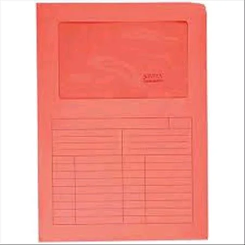 Blasetti Sintex Cartellina a L con Finestra in Carta 297X210MM A4 Col. Rosso Conf 10 Pz.