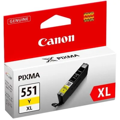 Canon Cli-551XL Y Cartuccia Giallo per Pixma IP7250-MG5450-MG6350 (6446B001)