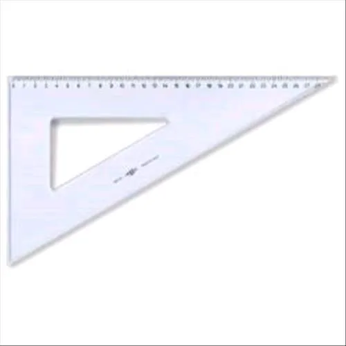 ARDA Lineauni Squadra Poliestere Smusso, Tirachina e Bordo Interno 60° 30 cm