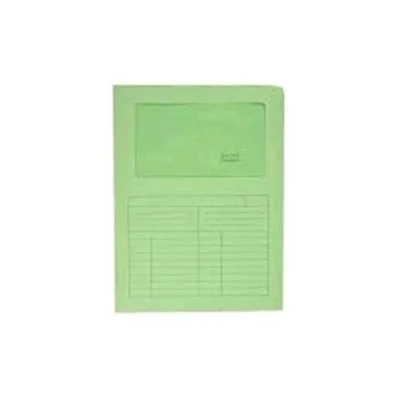 Blasetti Sintex Cartellina a L con Finestra in Carta 297X210MM A4 Col. Verde Conf 10 Pz.