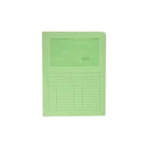 Blasetti Sintex Cartellina a L con Finestra in Carta 297X210MM A4 Col. Verde Conf 10 Pz.