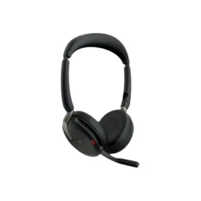 Jabra EVOLVE2 65 Flex MS Stereo Cuffie con Microfono On-Ear Bluetooth Eliminazione del Rumore USB-C Certificate per I Team Microsoft