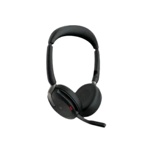 Jabra EVOLVE2 65 Flex MS Stereo Cuffie con Microfono On-Ear Bluetooth Eliminazione del Rumore USB-C Certificate per I Team Microsoft