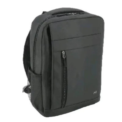 Mobilis Essential Zaino per Notebook da 16" in Poliestere Tasca Frontale e Tasca Laterale a Rete Nero