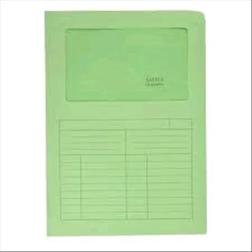 Blasetti Sintex Cartellina a L con Finestra in Carta 297X210MM A4 Col. Verde Conf 50 Pz.
