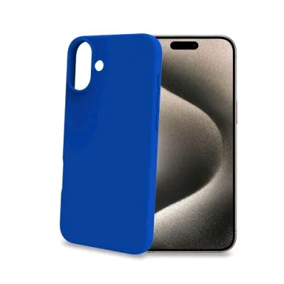Celly Apple iPHONE 16 Plus Cover Cromo in Tpu Blu