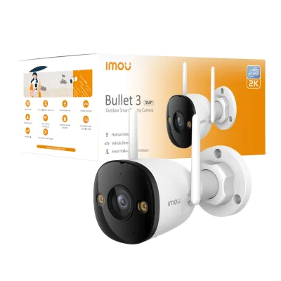 CAMERA BULLET 3MP 2K FC IMOU SENSE 2.8MM/IR30/IP67/8X/WIFI/MSD/110DB