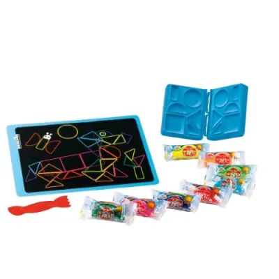 DIDO'blocks Bassotto Pasta da Modellare Babytablet con Sagome Stampate Coltellino e 400 g di Pasta Colori Assortiti