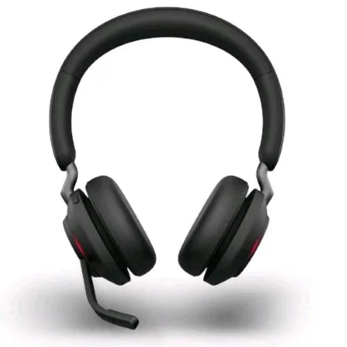 Jabra EVOLVE2 65 Stereo MS Black Cuffie Bluetooth con Microfono Nero
