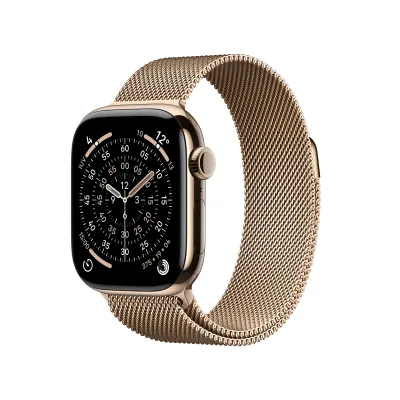 WATCH 11 42MM TITANIO ORO CELL CINT GOLD MILANESE LOOP