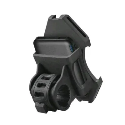 Celly Powerbikebk Supporto per Telefono + Powerbank 5000 mAh 2XUSB Colore Nero