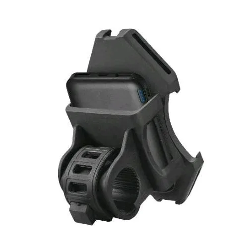 Celly Powerbikebk Supporto per Telefono + Powerbank 5000 mAh 2XUSB Colore Nero