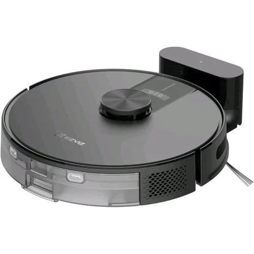 Ezviz RE4 Robot Aspirapolvere Lavapavimenti, Navigazione Lidar Rilevamento Ostacoli, Aspirazione 4000PA, Rilevamento Tappeti/Cadute, Serbatoio Acqua 300 ml, Autonomia 180 Min Wi-Fi/App/Alexa Nero